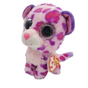 TY Beanie Boos 6” Glamour Pink Leopard Small Plush Stuffed Animal‎ w/ Tags 2013